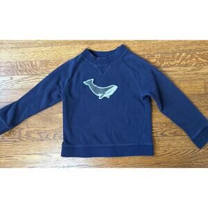Janie and Jack Boys' Whale Crewneck Sweatshirt Size 5